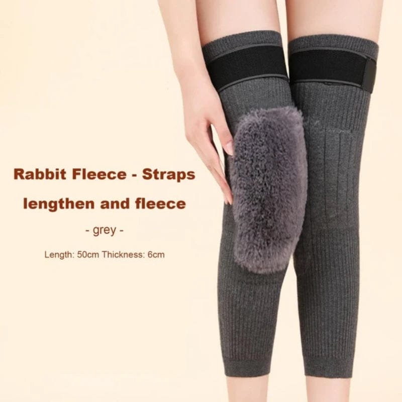 1 Pcs Adjustable Cashmere Wool knee Warmers -30° Warm Knee Pads With Straps